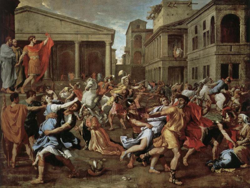 Nicolas Poussin Robbery sabine women Germany oil painting art